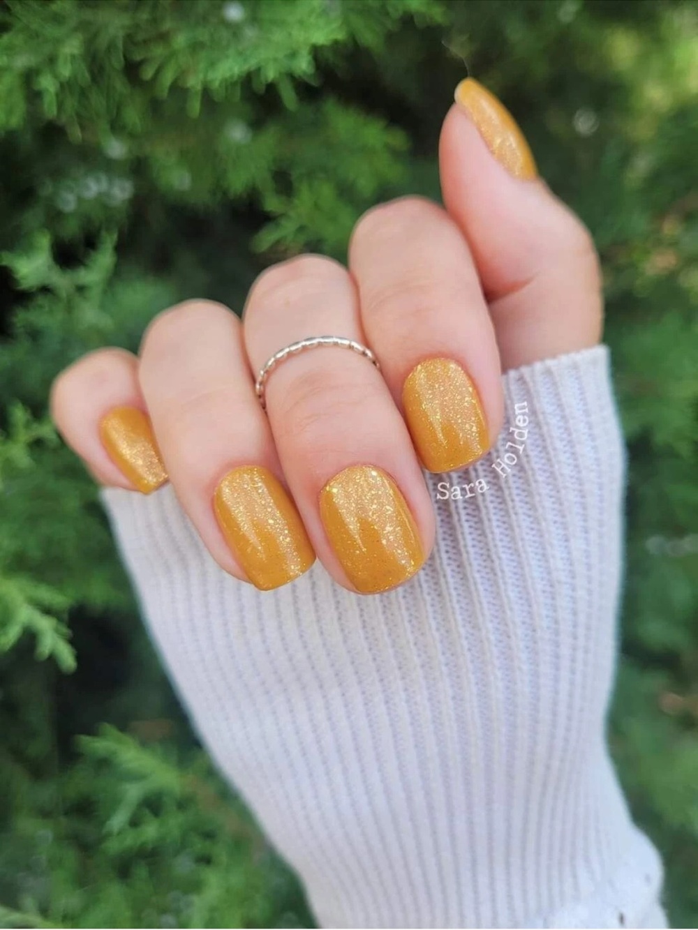 *Retired* Color Street: Golden Rule | Butterscotch Yellow Gold Fall Glitter